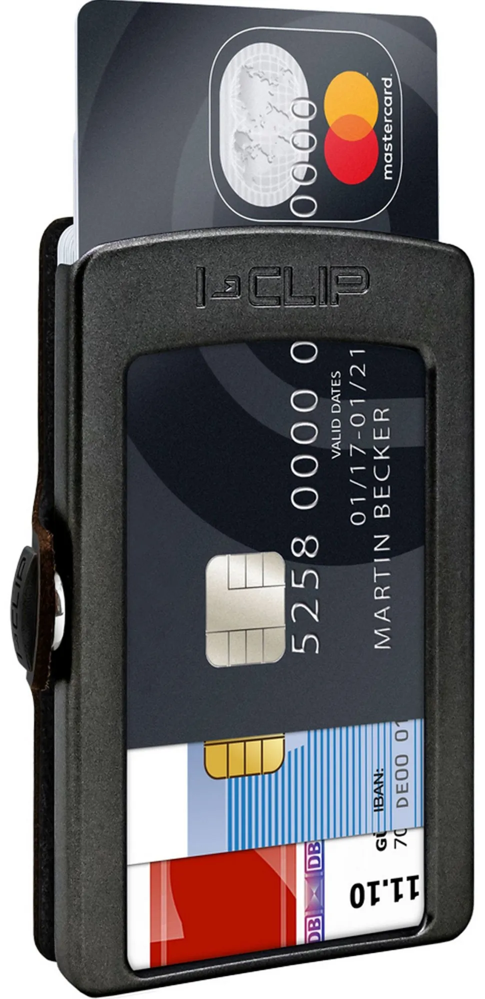 Portafoglio I-Clip Advantage-R Black - Gunmetal Black