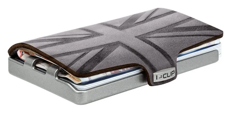Portafoglio I-Clip Countries Union Jack Urban Grey