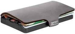 Portafoglio I-Clip Soft Touch Slate/Gunmetal Black