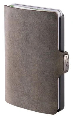 Portafoglio I-Clip Soft Touch Olive/Gunmetal Black
