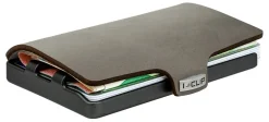Portafoglio I-Clip Soft Touch Olive/Gunmetal Black