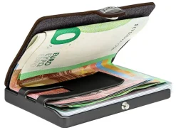 Portafoglio I-Clip Soft Touch Olive/Gunmetal Black