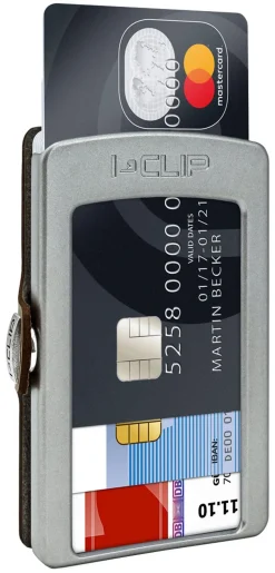 Portafoglio I-Clip Soft Touch Black