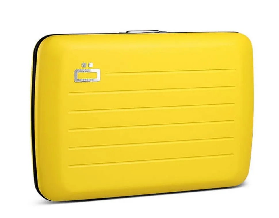 Portafoglio in alluminio Ogon Design Smart Case V2 Taxi Yellow