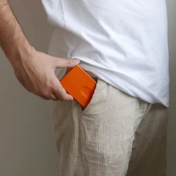 Portafoglio in alluminio Ogon Design Slider Orange