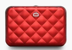 Portafoglio in alluminio Ogon Design Smart Case V2 Quilted Red