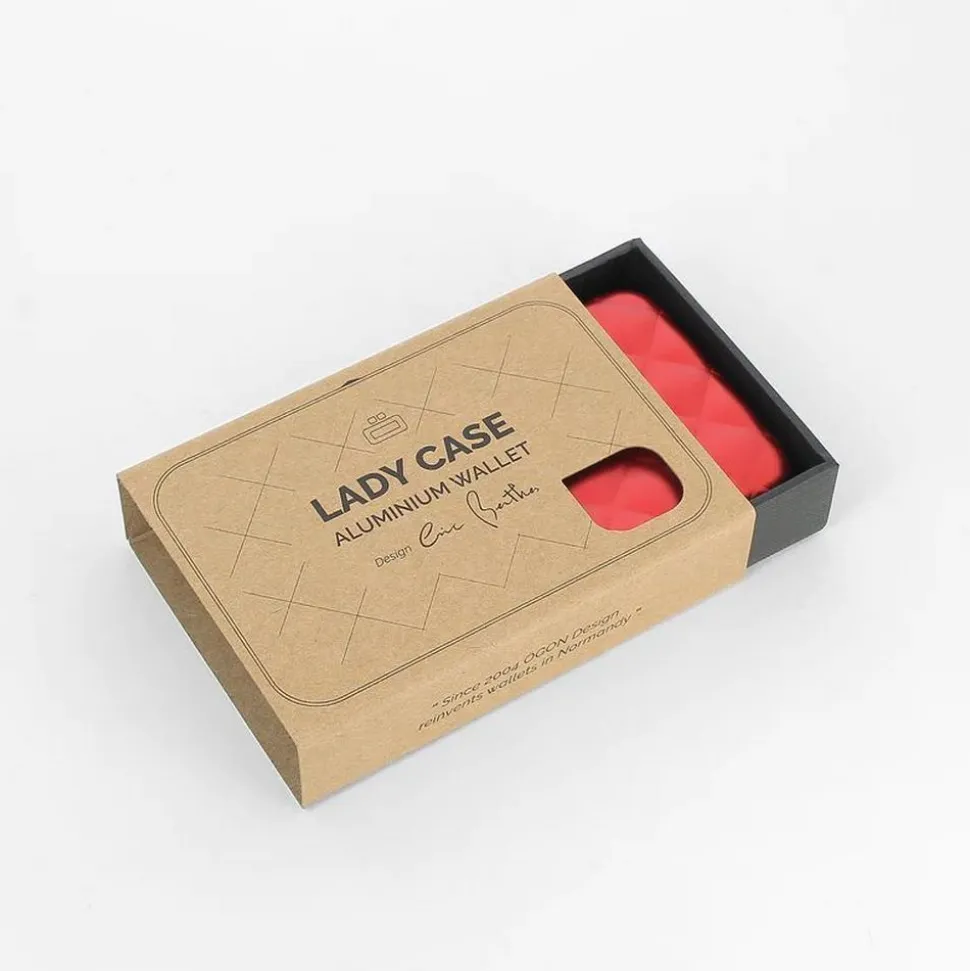 Portafoglio in alluminio Ogon Design Smart Case V2 Quilted Red