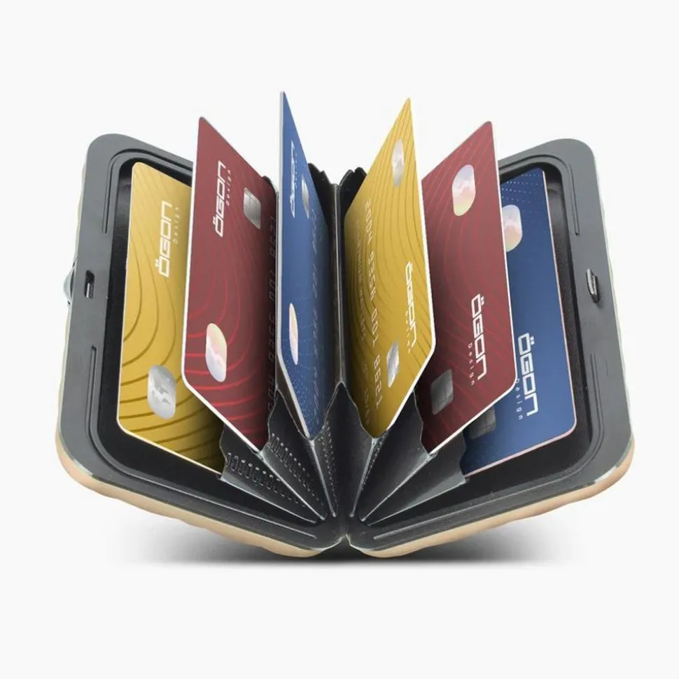 Portafoglio in alluminio Ogon Design Smart Case V2 Quilted Red