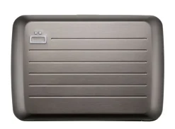 Portafoglio in alluminio Ogon Design Smart Case V2 Titanium
