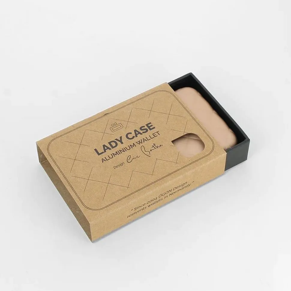 Portafoglio in alluminio Ogon Design Smart Case V2 Quilted Rose Gold