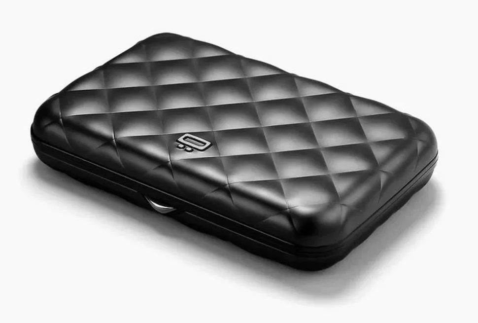 Portafoglio in alluminio Ogon Design Smart Case V2 Quilted Black