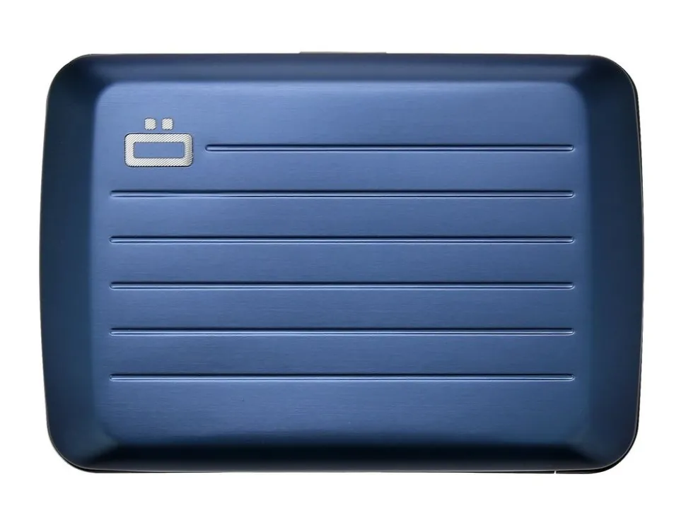 Portafoglio in alluminio Ogon Design Smart Case V2 Navy Blue