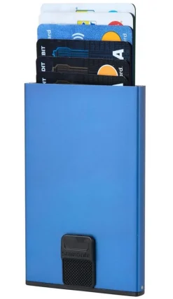 Portafoglio in alluminio Samsonite Alu Fit True Blue