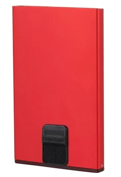 Portafoglio in alluminio Samsonite Alu Fit Rosso