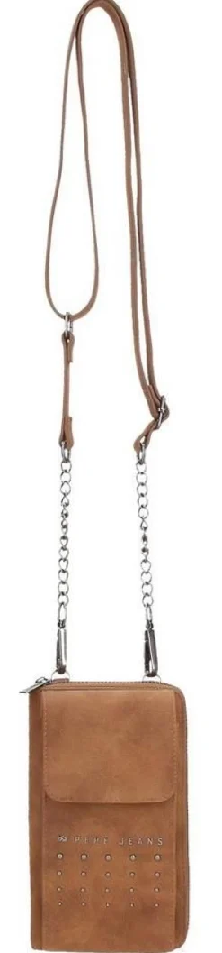 Portafoglio porta smartphone a tracolla Pepe Jeans Holly 77553 Marrone