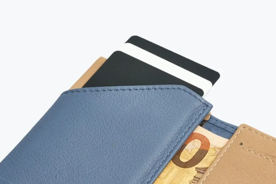 Portafoglio ROIK Zip Coin Blue Capri