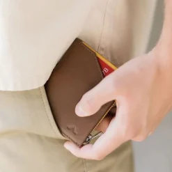 Portafoglio ROIK Zip Coin Brown Mustard