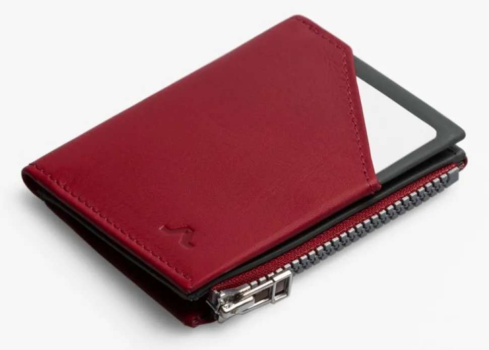 Portafoglio ROIK Zip Coin Burgundy