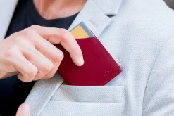 Portafoglio ROIK Zip Coin Burgundy