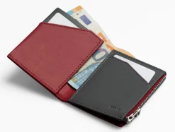 Portafoglio ROIK Zip Coin Burgundy