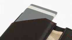 Portafoglio ROIK Zip Coin Dark Brown
