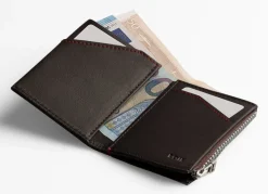 Portafoglio ROIK Zip Coin Dark Brown