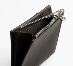 Portafoglio ROIK Zip Coin Dark Brown