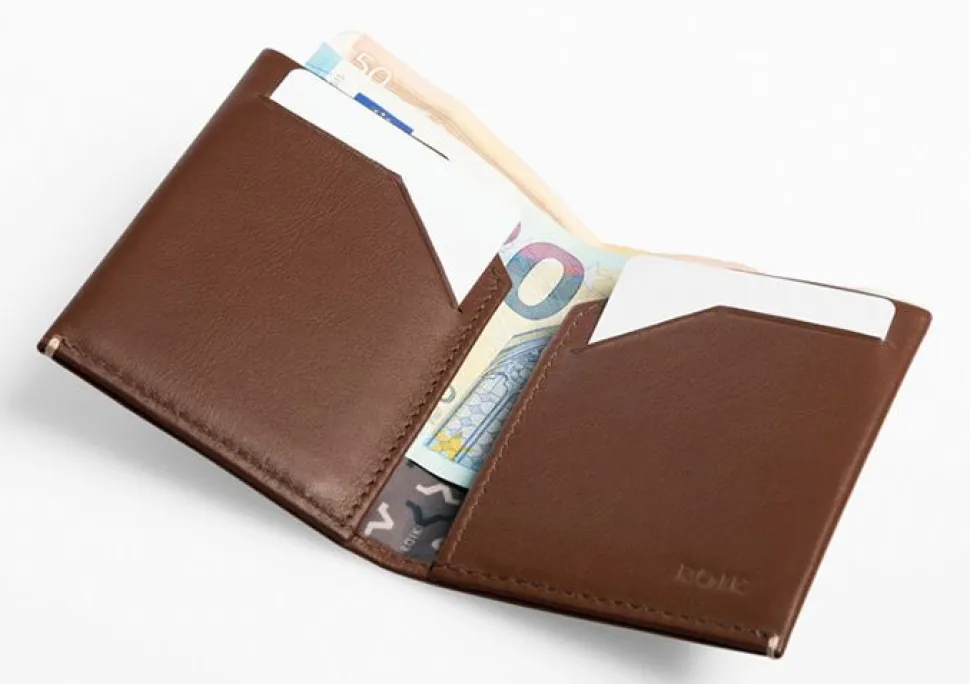 Portafoglio sottile ROIK Town Brown