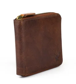 Portafoglio uomo con zip Avirex Durango DRN07 Cognac