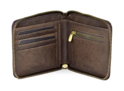 Portafoglio uomo con zip Avirex Durango DRN07 Marrone