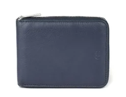 Portafoglio uomo con zip Gianfranco Corti Wild 4412 Navy