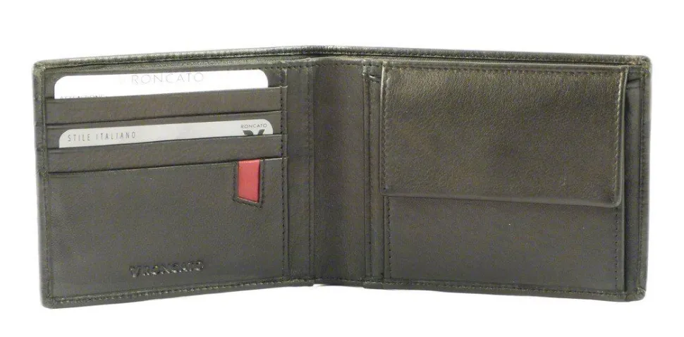 Portafoglio uomo in pelle Roncato Pascal 2901 nero