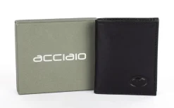 Portafoglio uomo piccolo Acciaio 8311 Nero