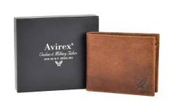 Portafoglio uomo piccolo Avirex Durango DRN06 Cognac
