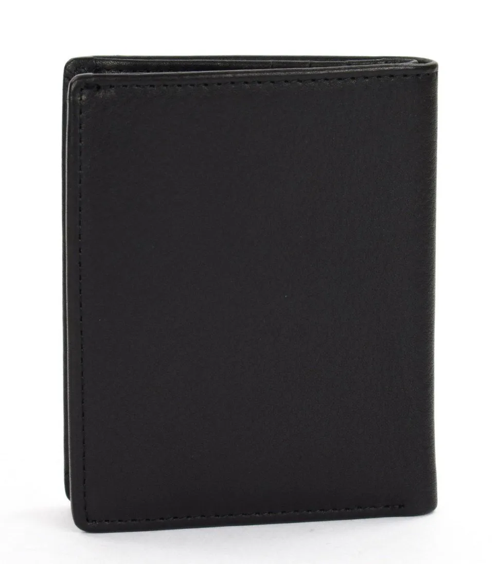 Portafoglio uomo piccolo in pelle Mandarina Duck Dual UDP04 Nero