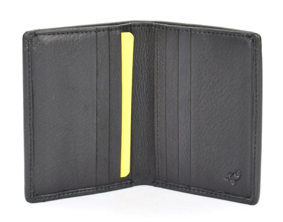 Portafoglio uomo piccolo in pelle Mandarina Duck Dual UDP04 Nero