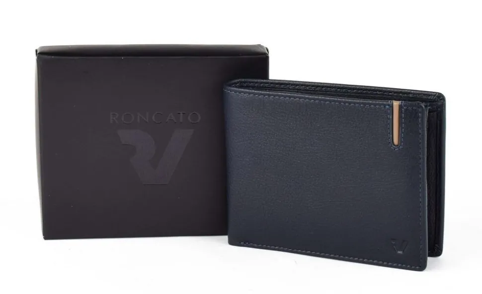 Portafoglio uomo piccolo Roncato Liverpool 1042 Blu