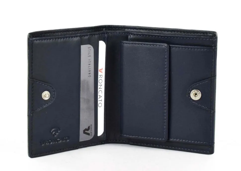 Portafoglio uomo piccolo Roncato Sidney 2472 Navy