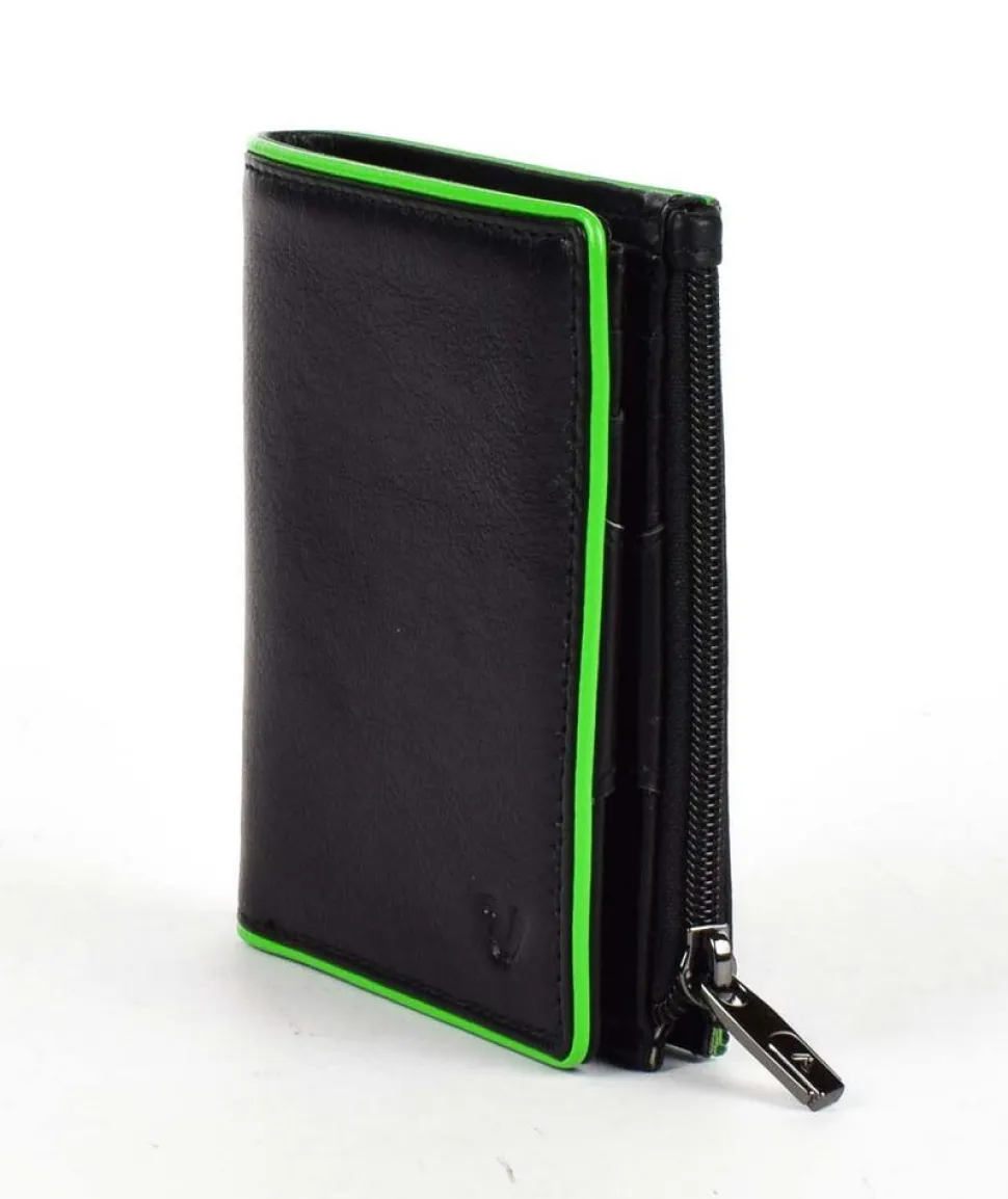 Portafoglio uomo piccolo Roncato Iron 4.0 713 Nero/Verde
