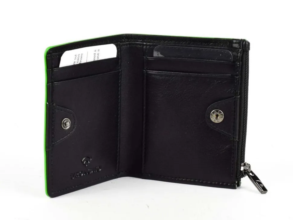 Portafoglio uomo piccolo Roncato Iron 4.0 713 Nero/Verde