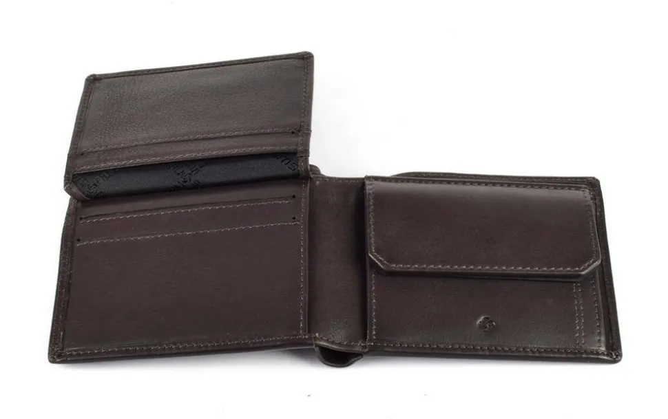 Portafoglio uomo piccolo Samsonite Attack 2 SLG 046 Marrone