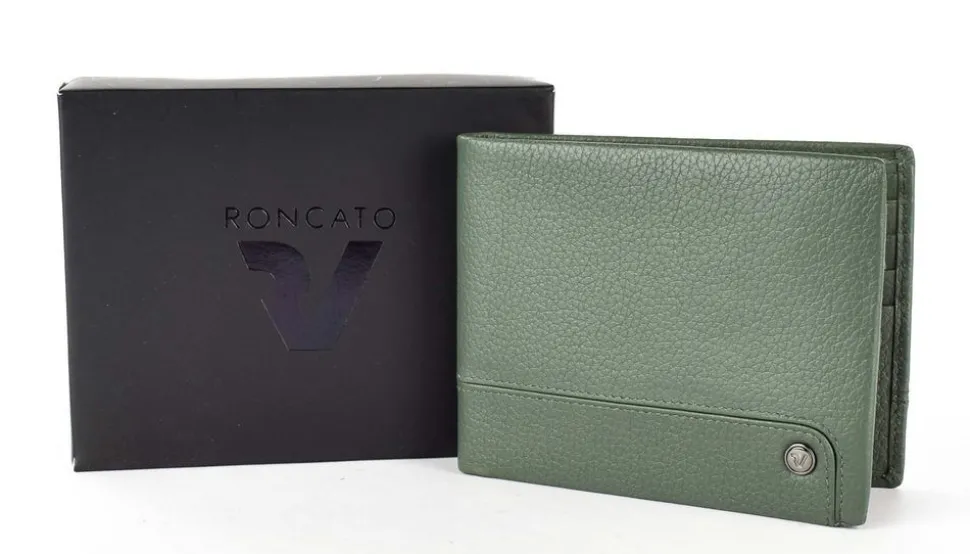 Portafoglio uomo sottile Roncato Alaska 2412 Salvia