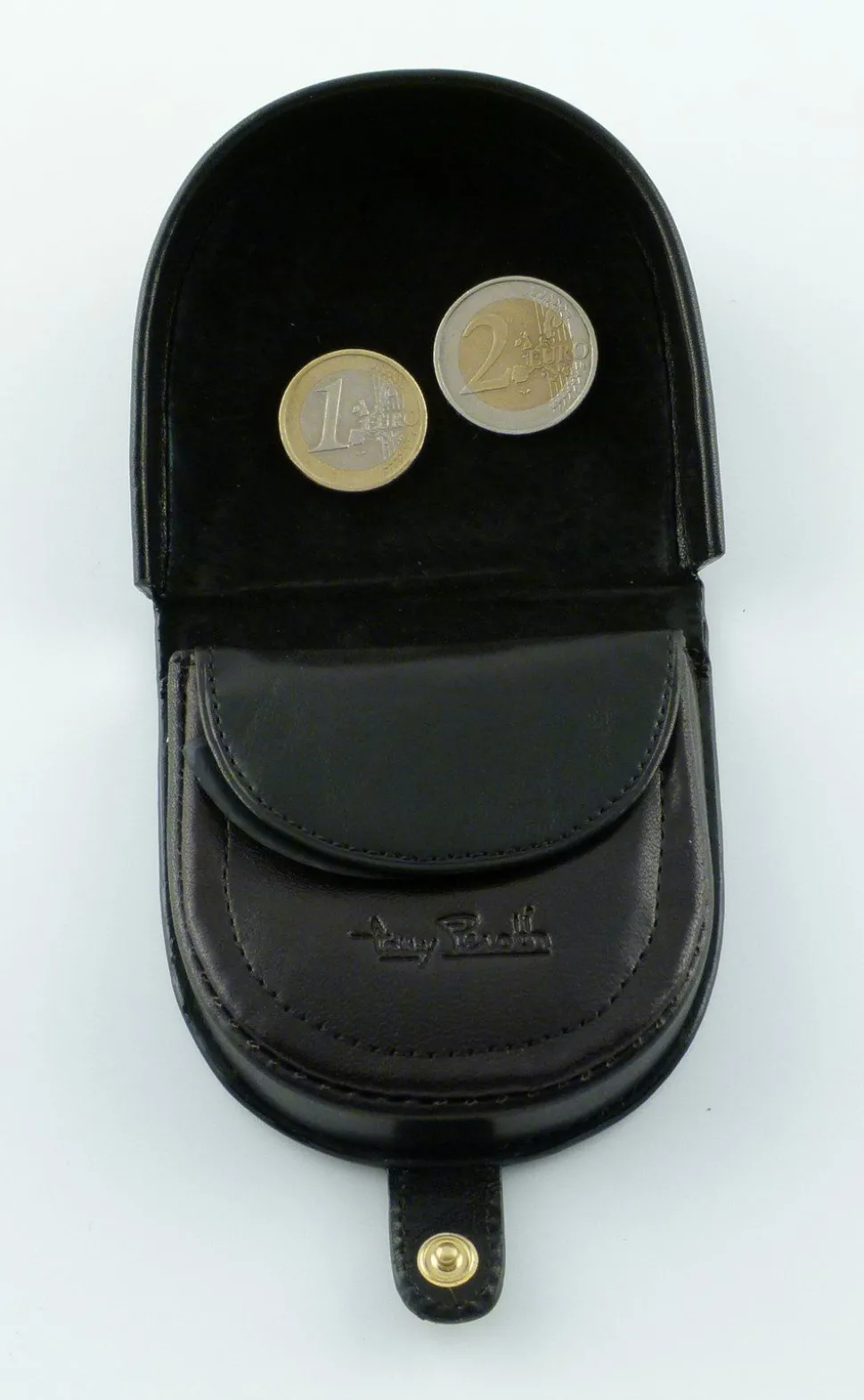 Portamonete tacco in cuoio Tony Perotti art 1196 nero