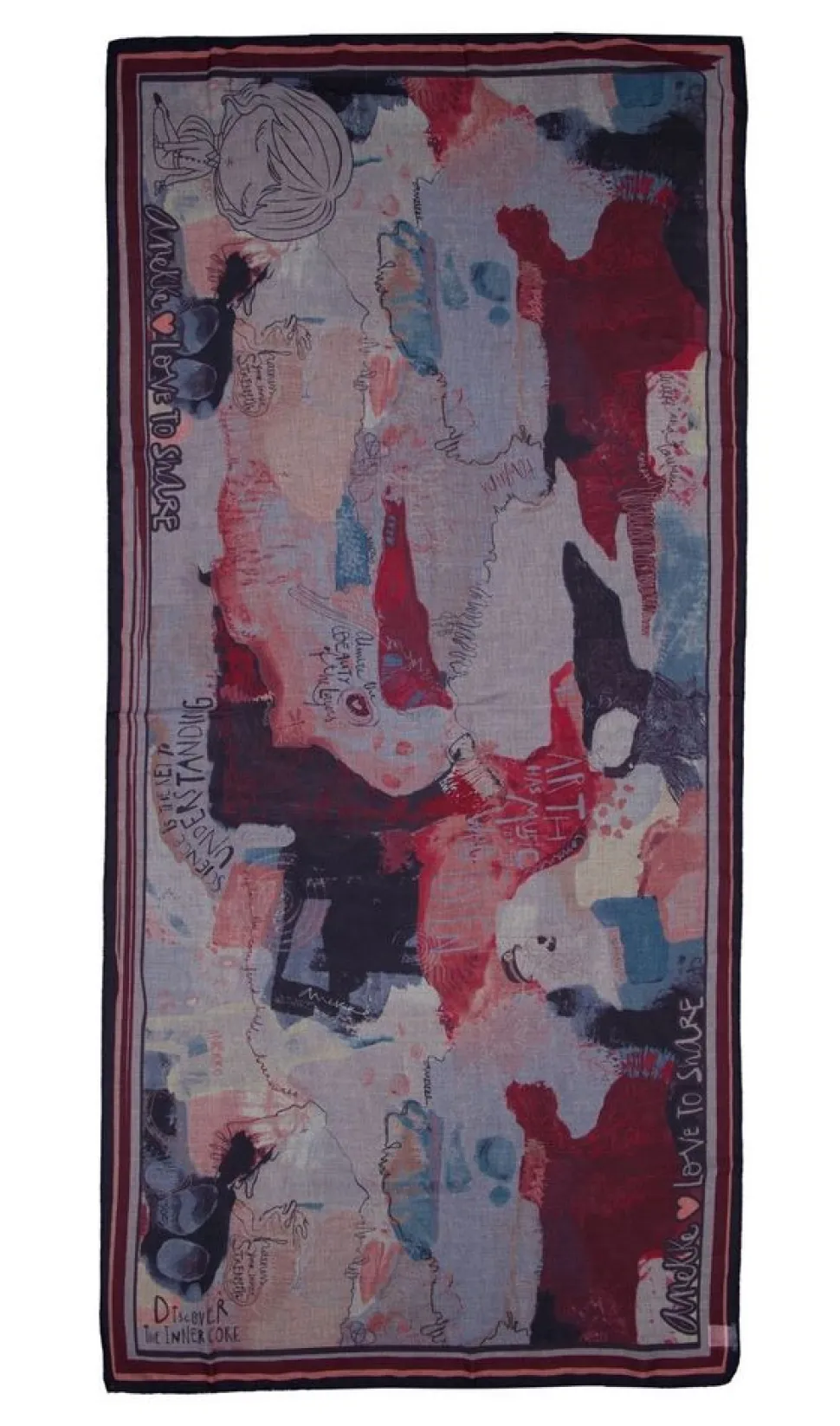 Sciarpa Anekke Core garnet 39480-052