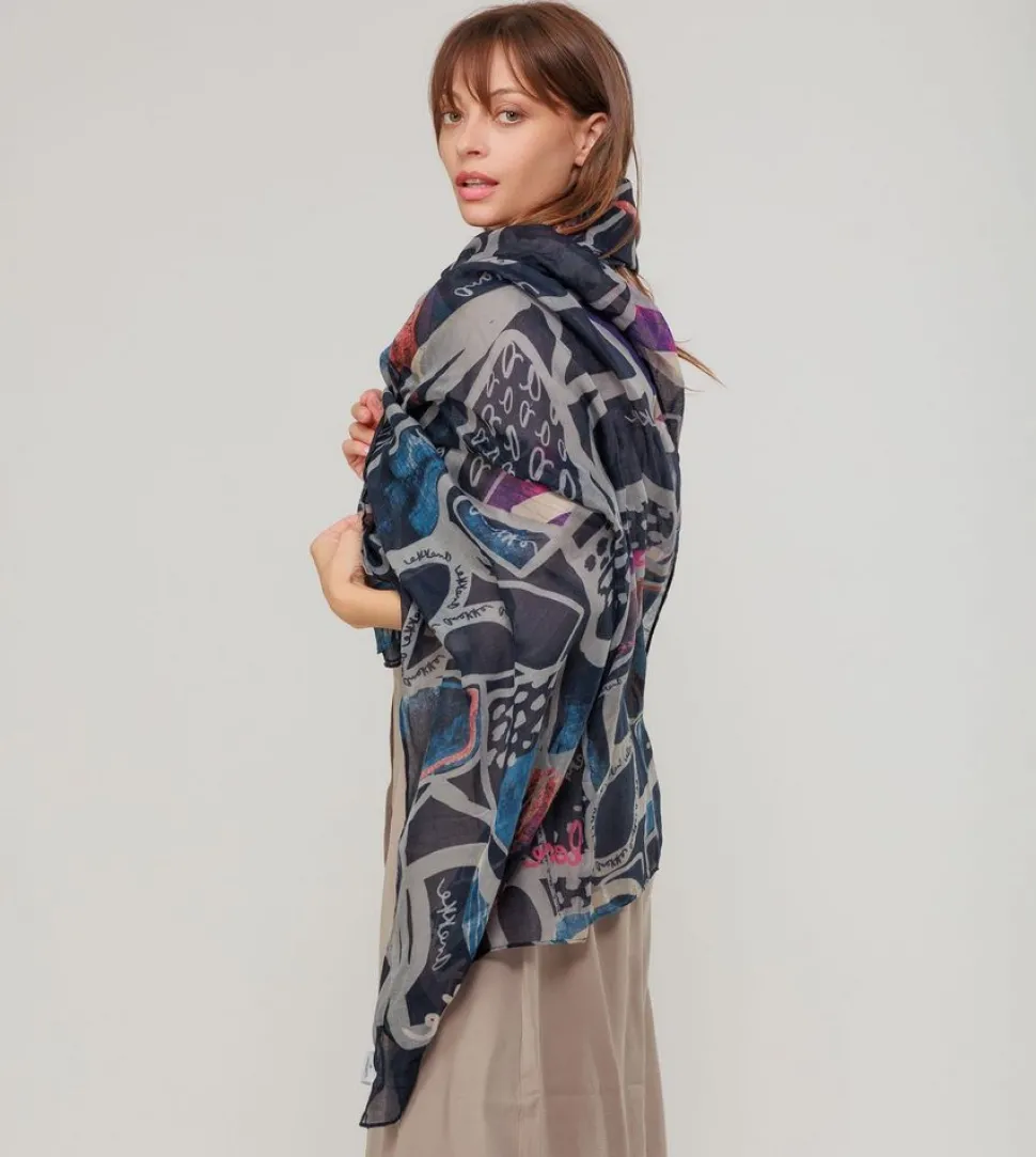 Sciarpa Anekke Nature Blu 39470-042
