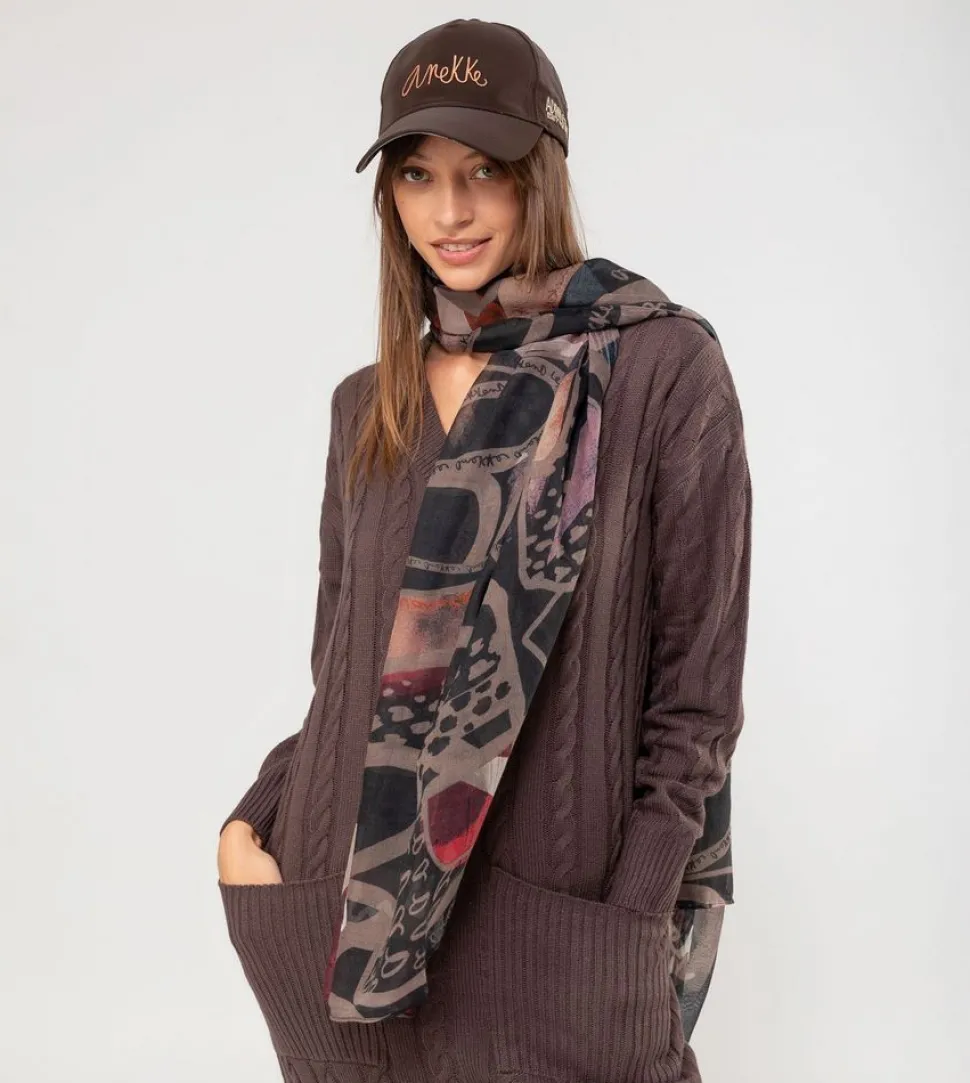 Sciarpa Anekke Nature Nera 39470-041