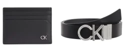 Set regalo Portadocumenti e cintura Calvin Klein Nero