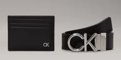 Set regalo Portadocumenti e cintura Calvin Klein Nero