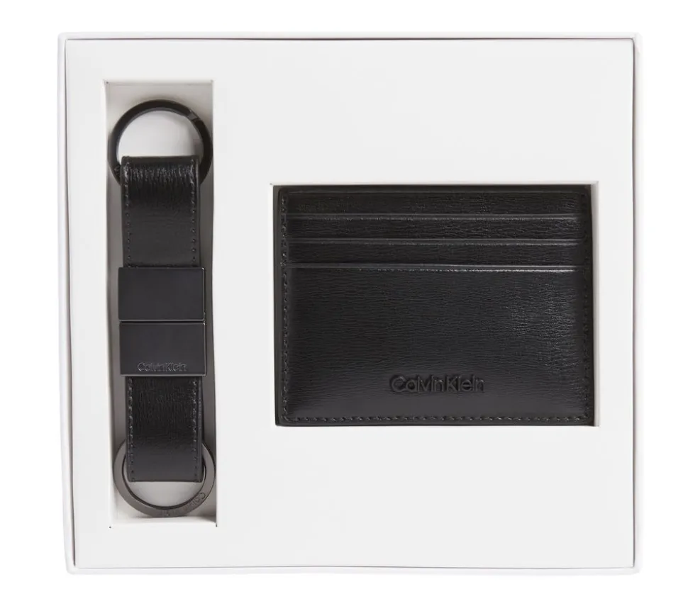 Set regalo Portadocumenti e Portachiavi Calvin Klein Nero