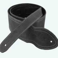 Tracolla per chitarra/basso in pelle Standard line nera